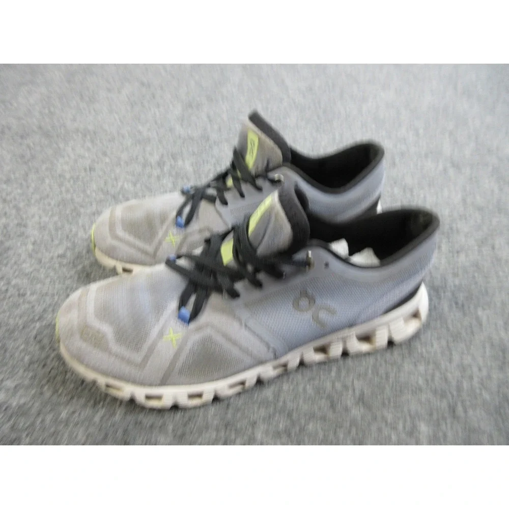 On Cloud X Shoes Womens Size 7.5 Gray White Athletic Running Sneakers CloudTec